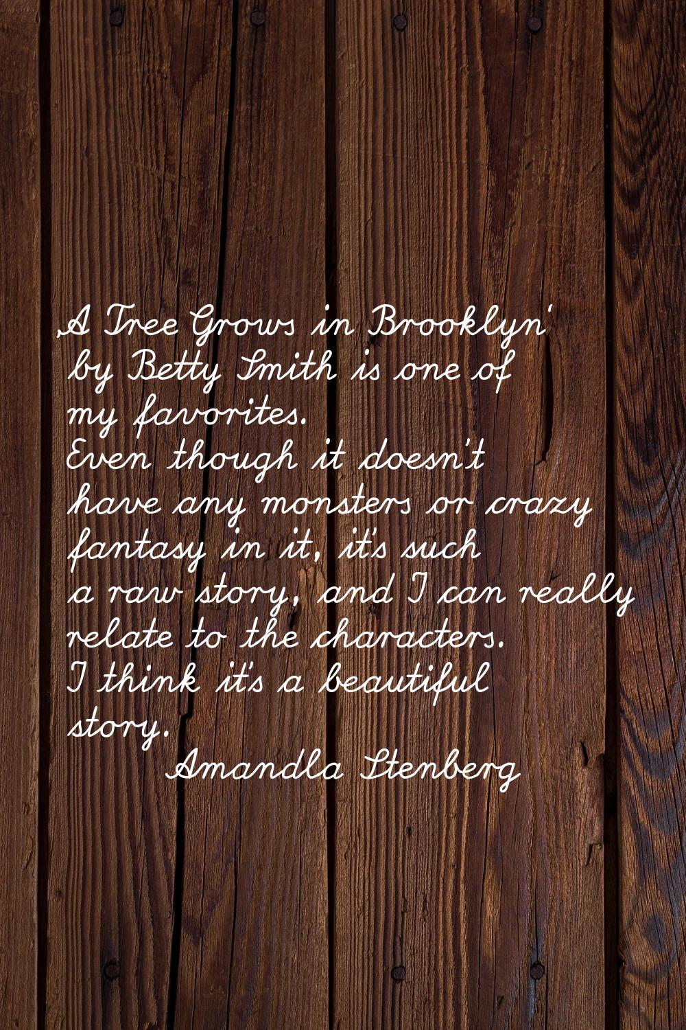 'A Tree Grows in Brooklyn' by Betty Smith is one of my favorites. Even though it doesn't have any m
