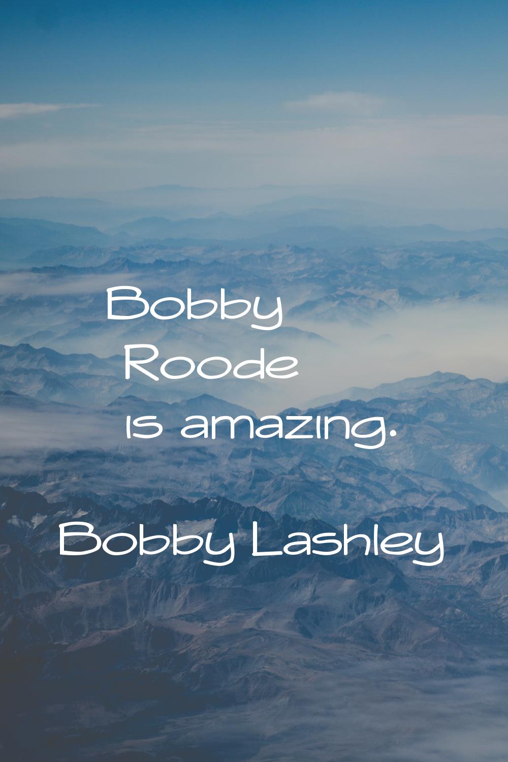 Bobby Roode is amazing.