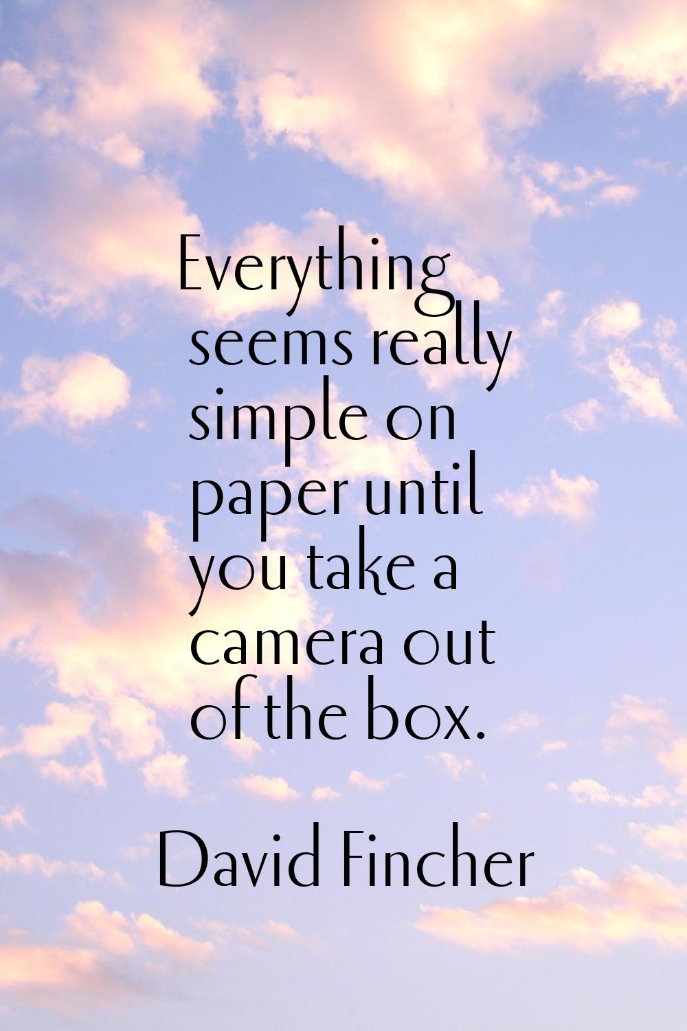 Everything seems really simple on paper until you take a camera out of the box.