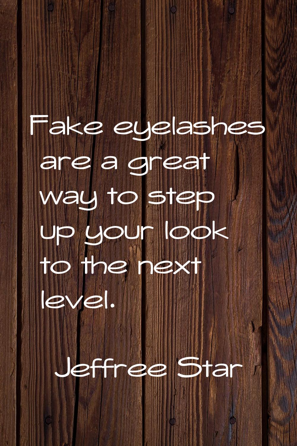 Fake eyelashes are a great way to step up your look to the next level.