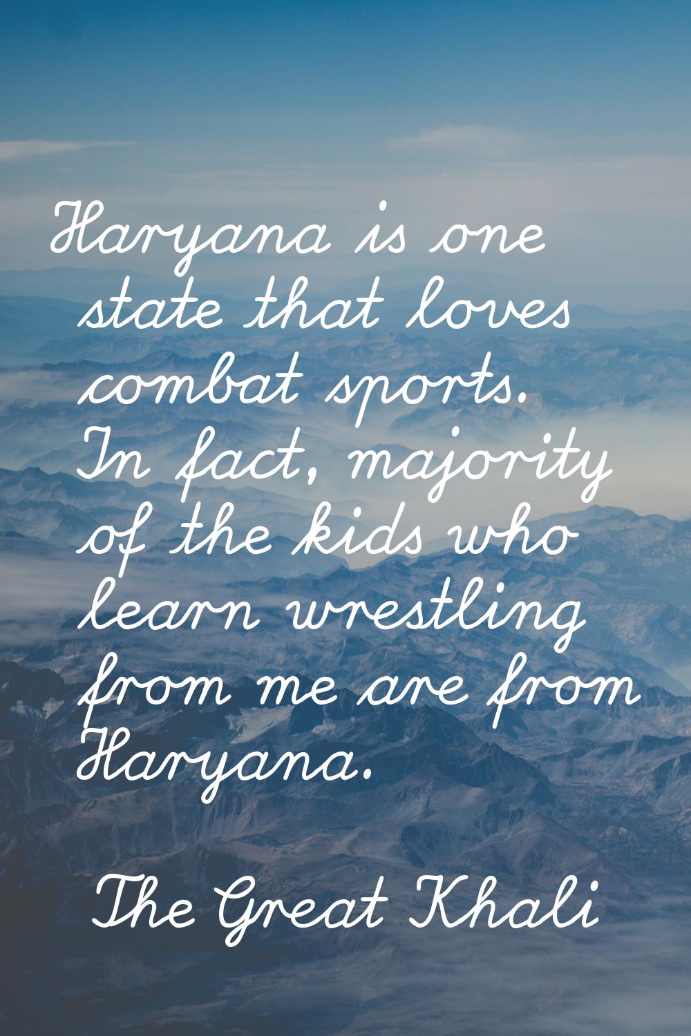 Haryana is one state that loves combat sports. In fact, majority of the kids who learn wrestling fr