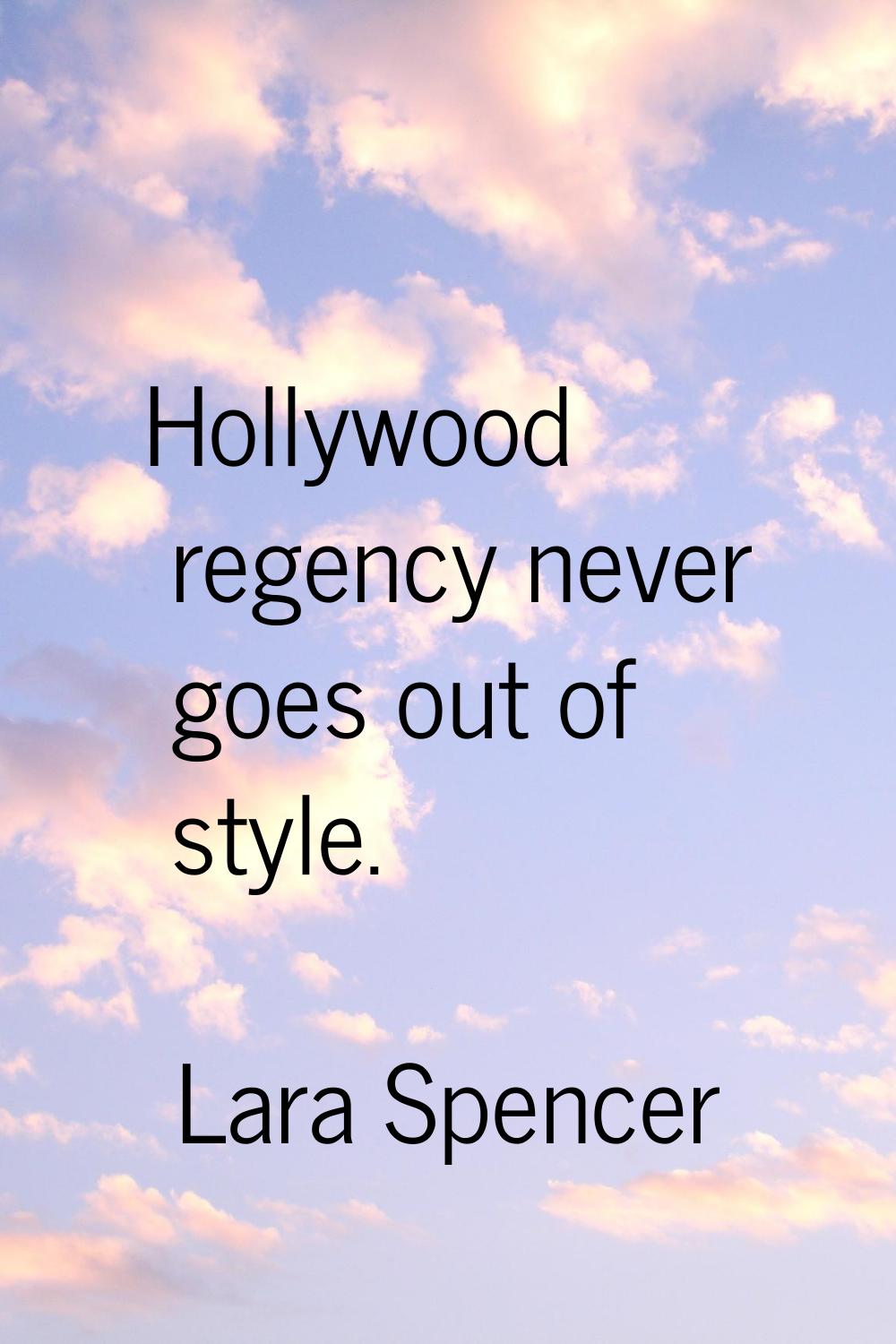Hollywood regency never goes out of style.