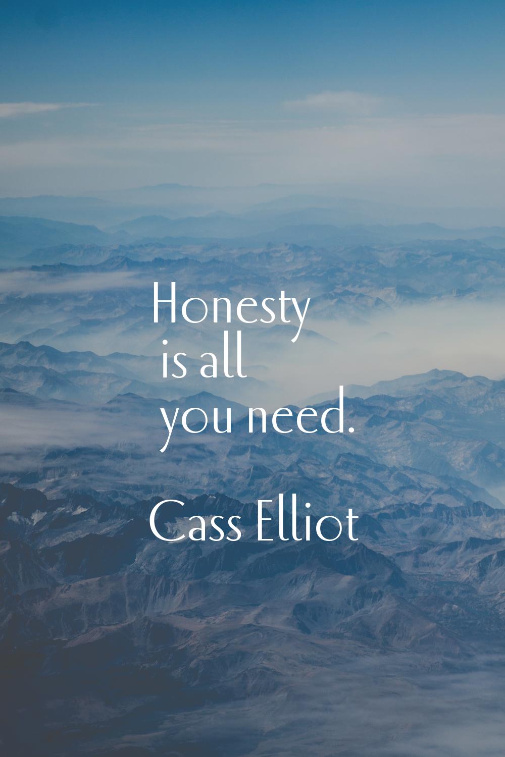 Honesty is all you need.