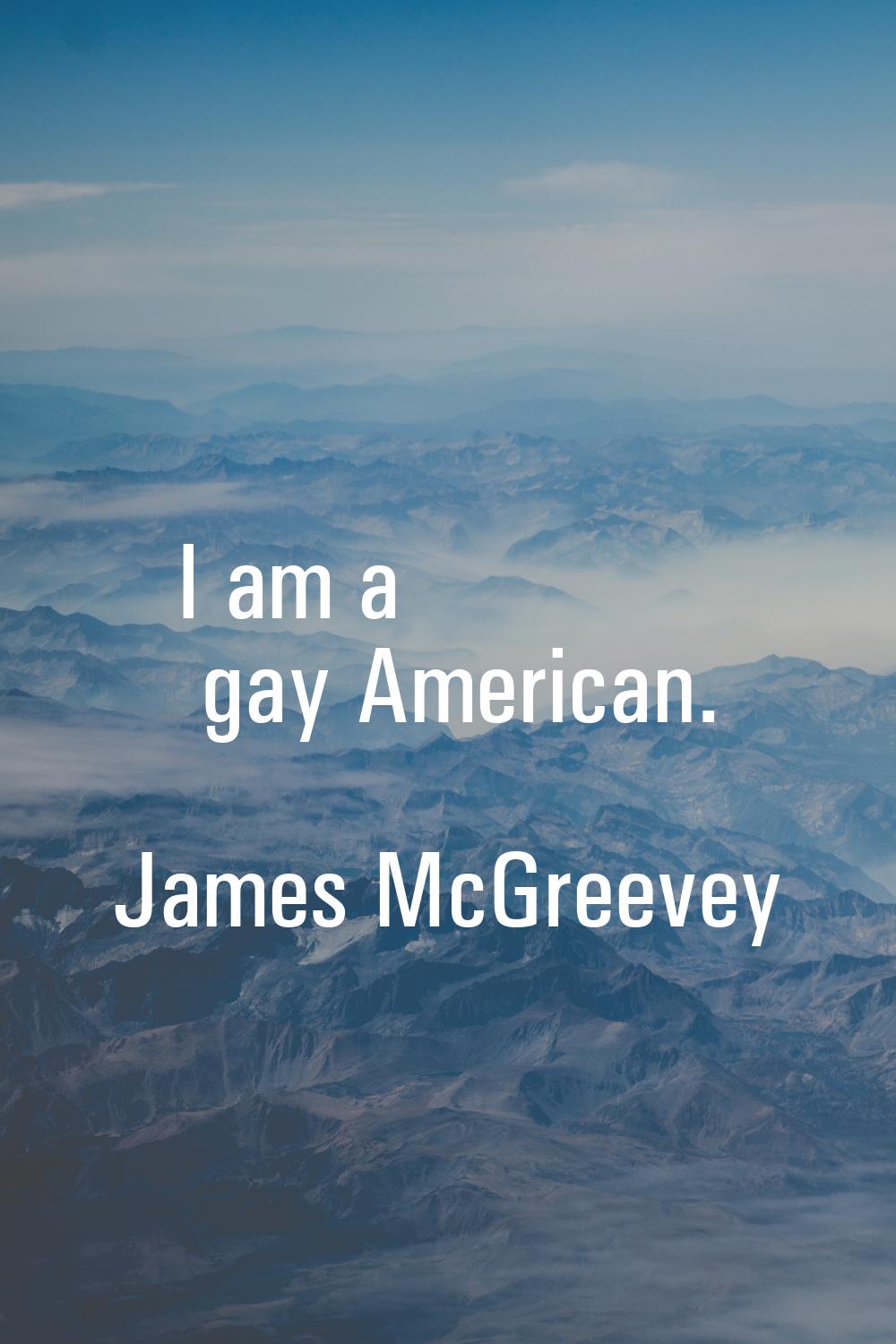 I am a gay American.