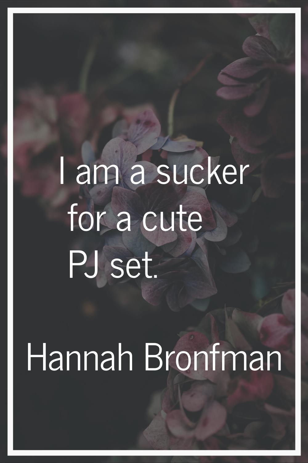 I am a sucker for a cute PJ set.