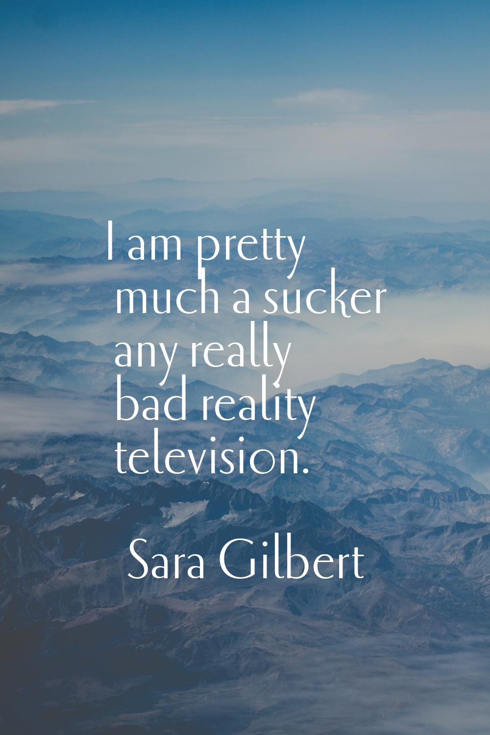 I am pretty much a sucker any really bad reality television.