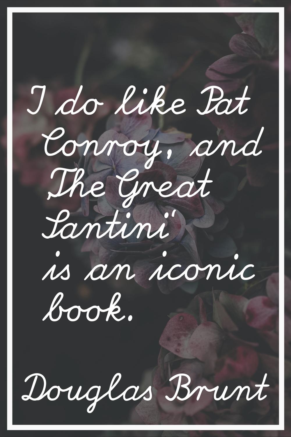 I do like Pat Conroy, and 'The Great Santini' is an iconic book.
