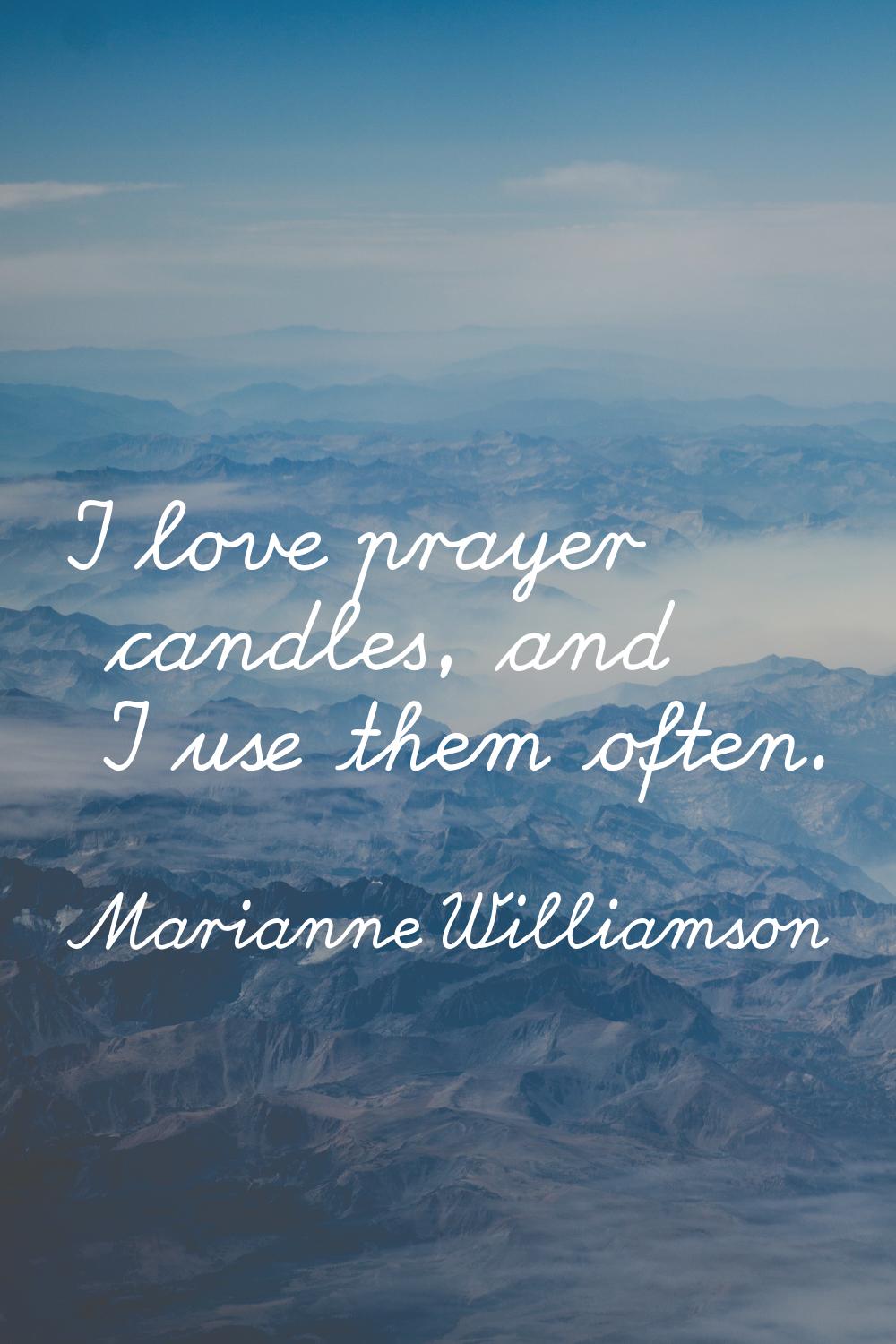 I love prayer candles, and I use them often.