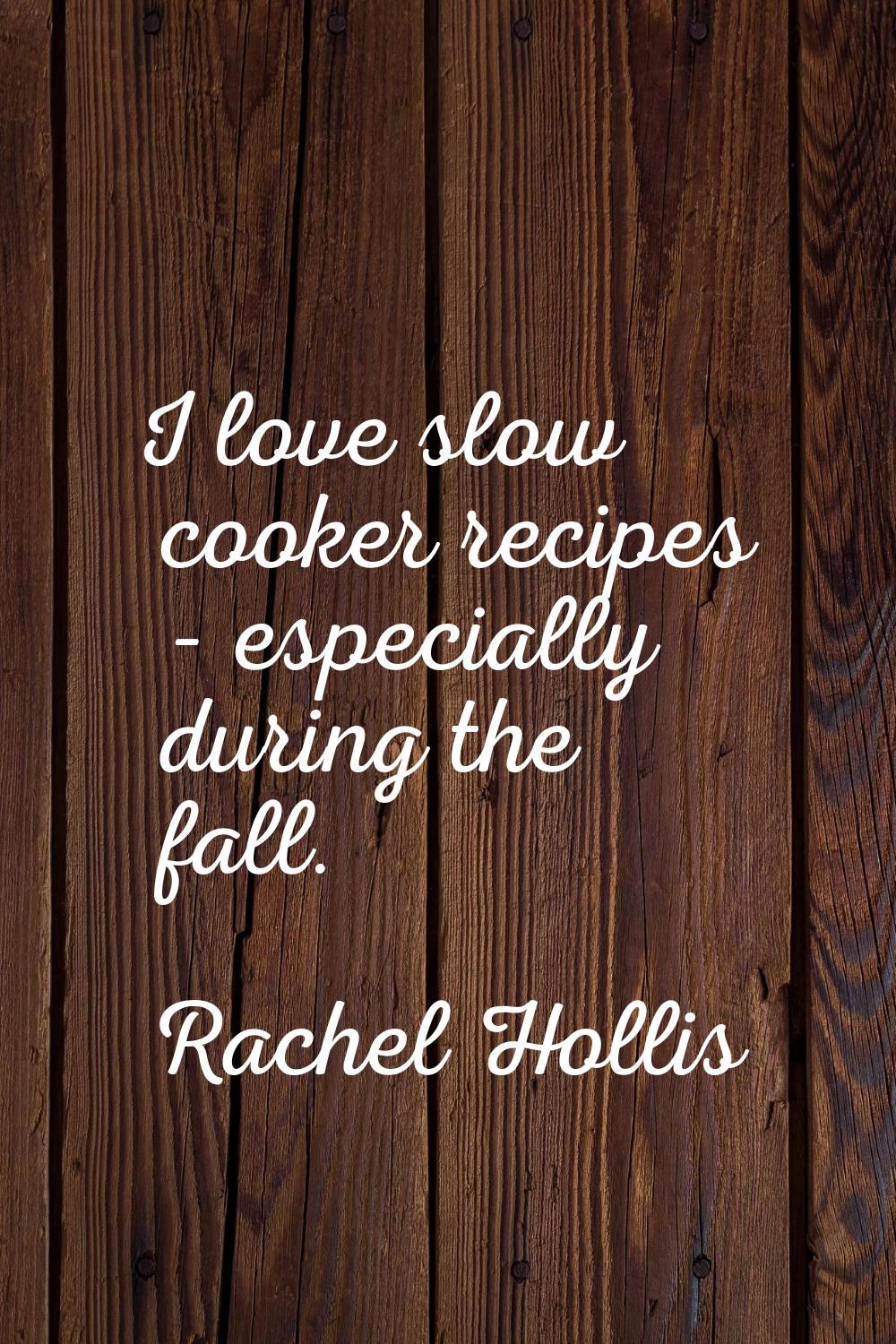 I love slow cooker recipes - especially during the fall.