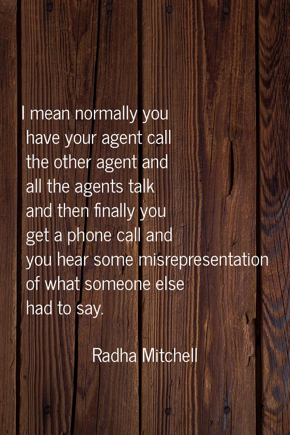 I mean normally you have your agent call the other agent and all the agents talk and then finally y