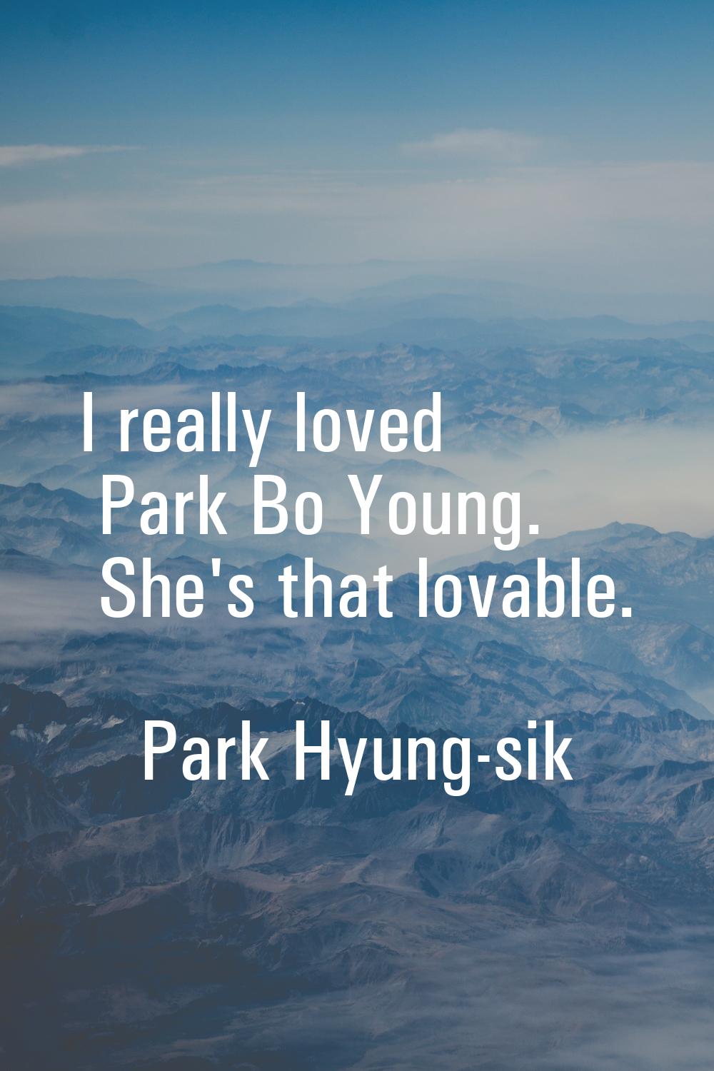 I really loved Park Bo Young. She's that lovable.