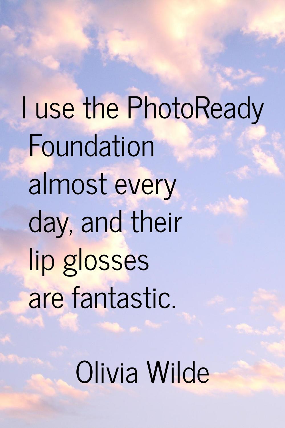 I use the PhotoReady Foundation almost every day, and their lip glosses are fantastic.