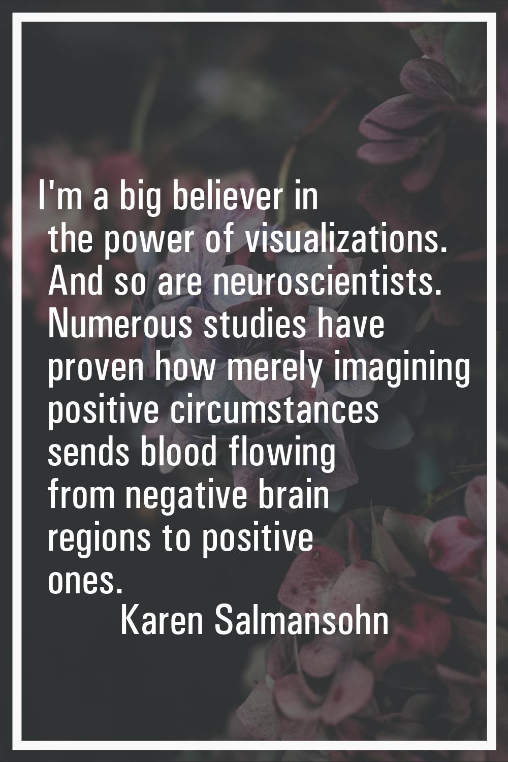 I'm a big believer in the power of visualizations. And so are neuroscientists. Numerous studies hav