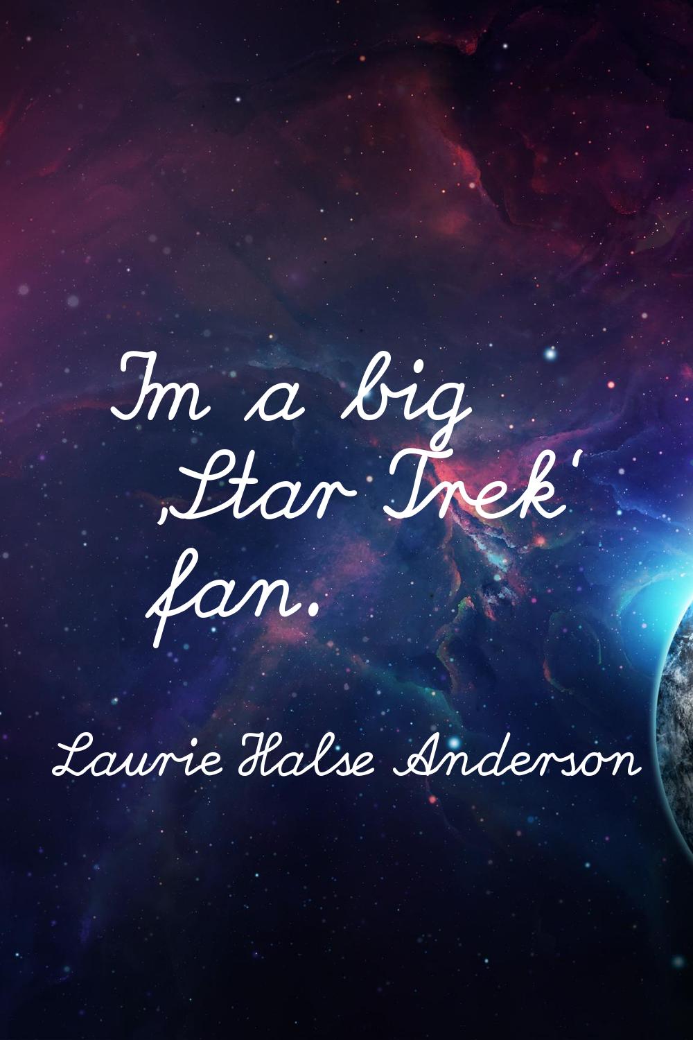 I'm a big 'Star Trek' fan.
