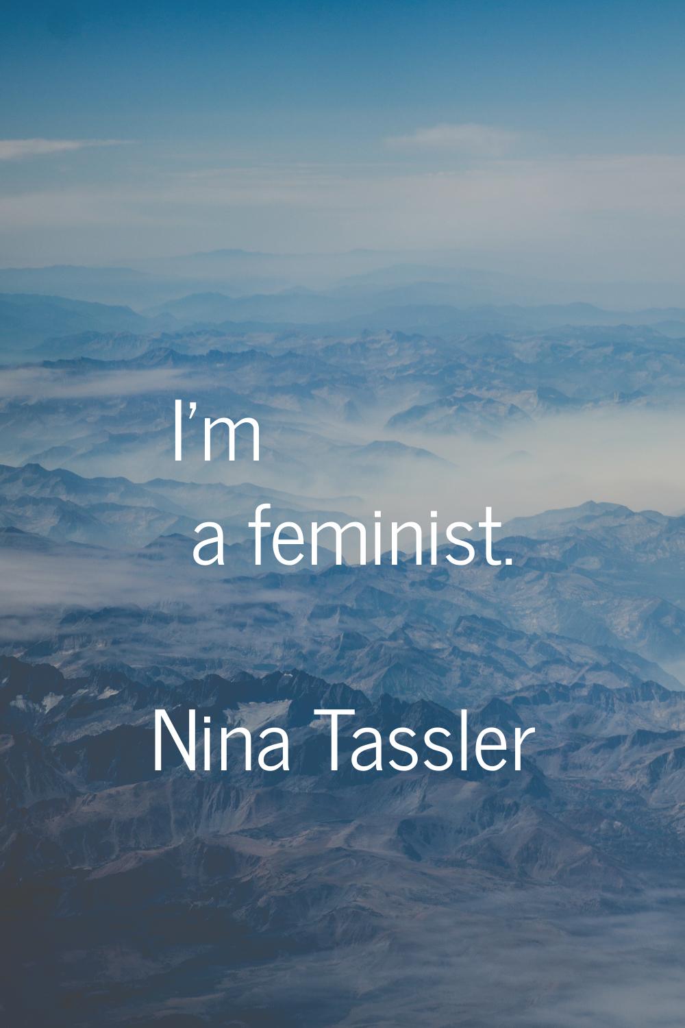 I'm a feminist.