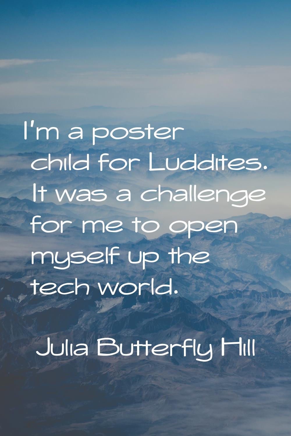I'm a poster child for Luddites. It was a challenge for me to open myself up the tech world.