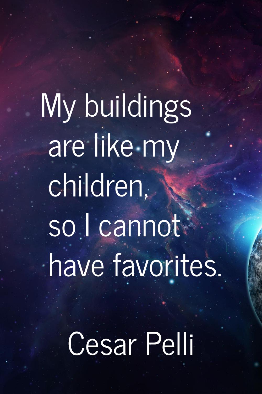 My buildings are like my children, so I cannot have favorites.