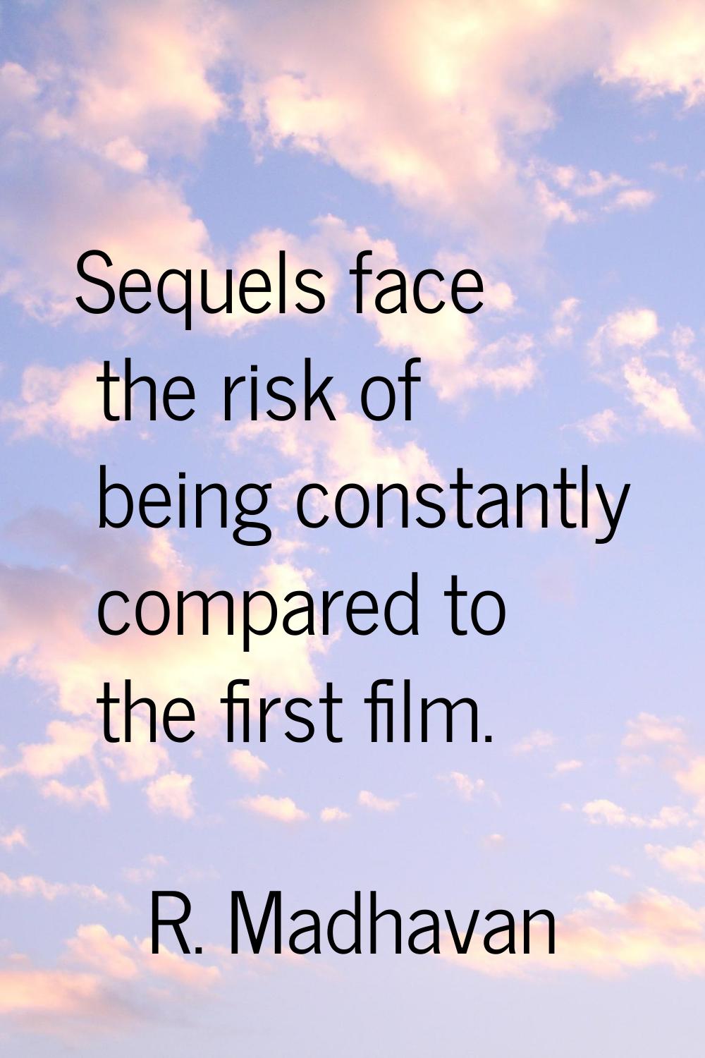 Sequels face the risk of being constantly compared to the first film.