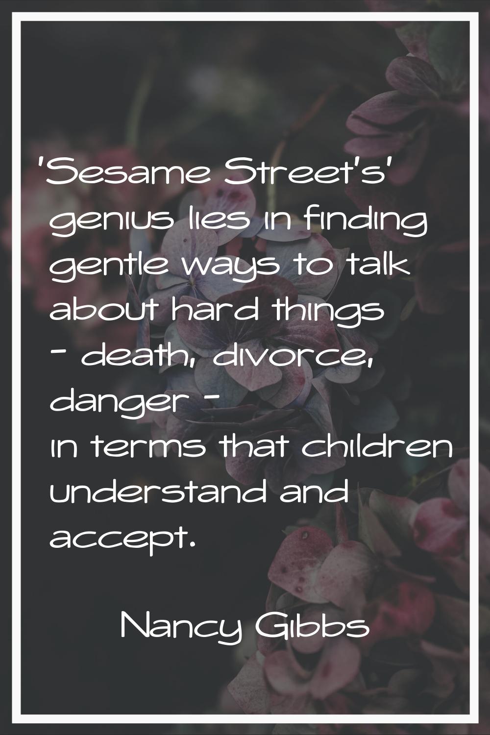 'Sesame Street's' genius lies in finding gentle ways to talk about hard things - death, divorce, da