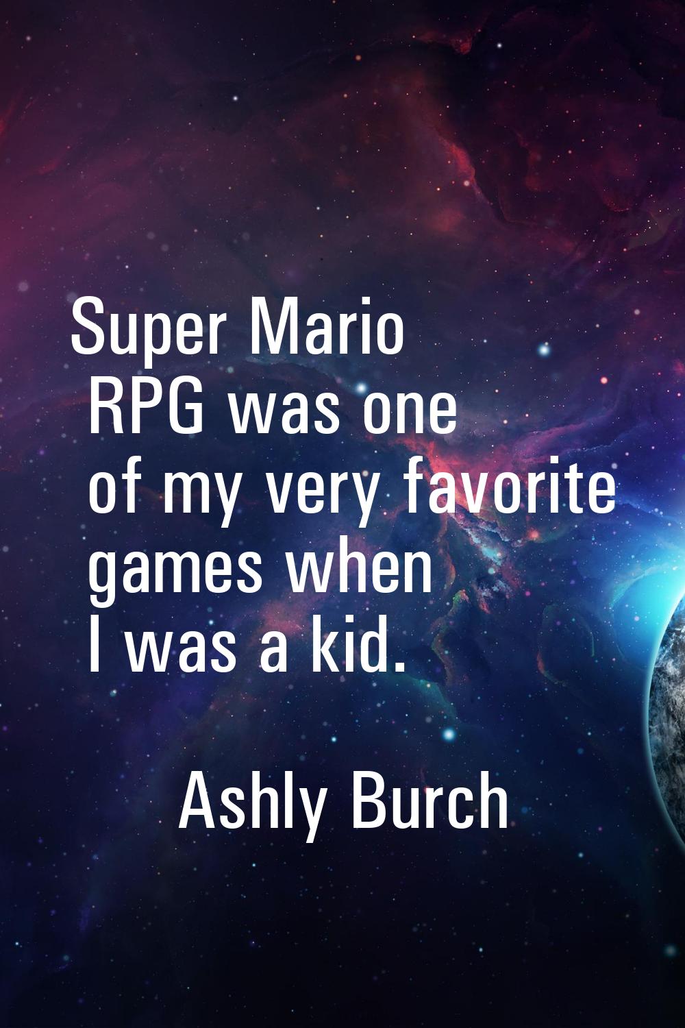 Super Mario RPG was one of my very favorite games when I was a kid.