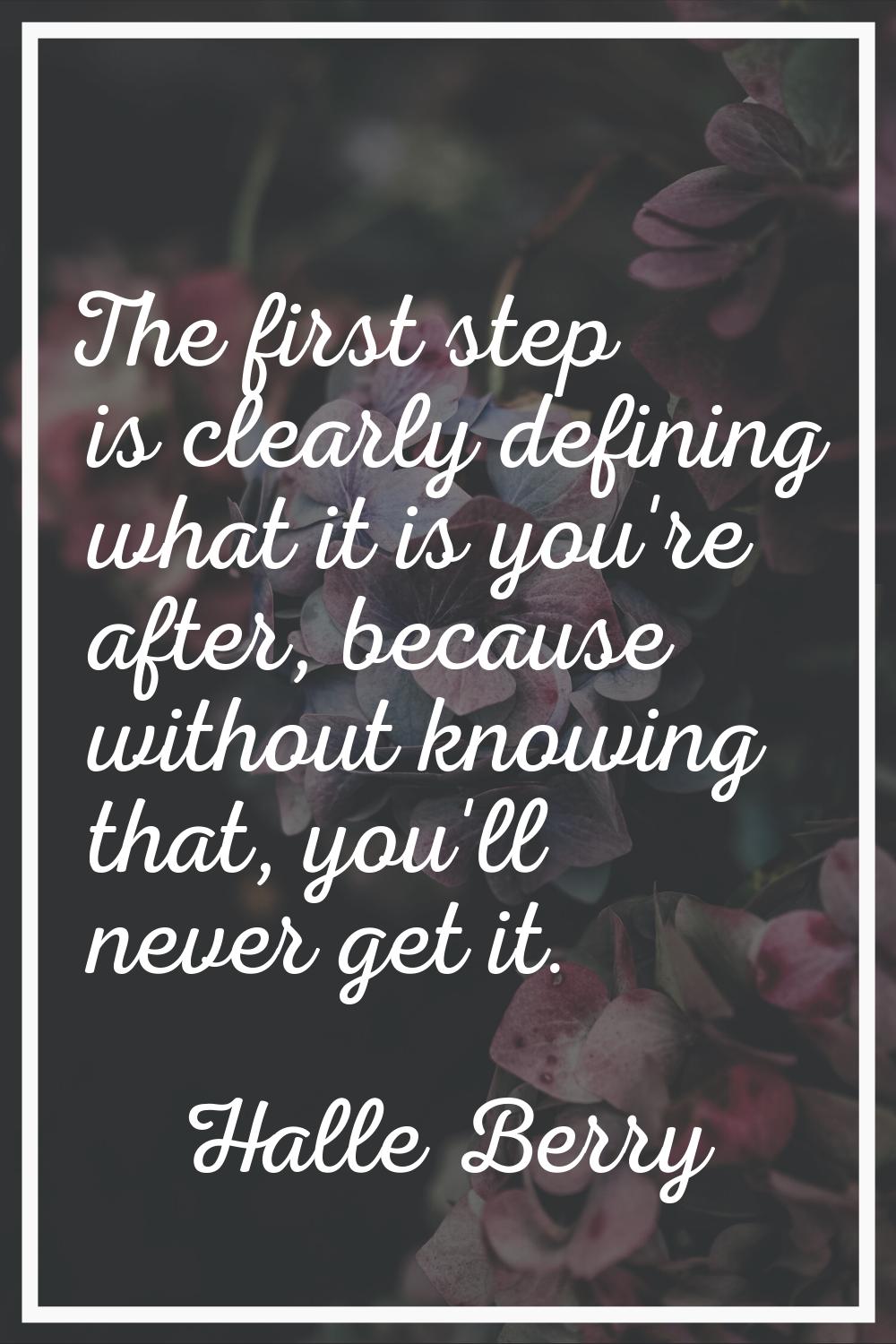 The first step is clearly defining what it is you're after, because without knowing that, you'll ne