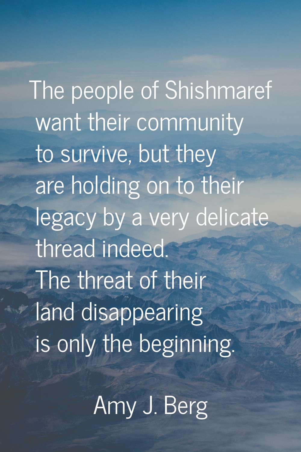 The people of Shishmaref want their community to survive, but they are holding on to their legacy b