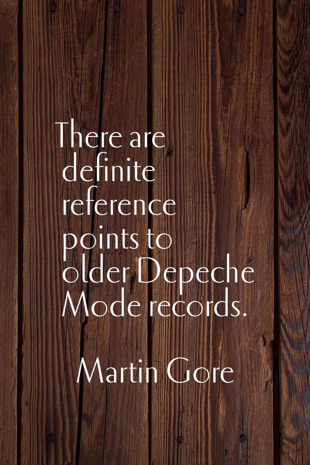 There are definite reference points to older Depeche Mode records.