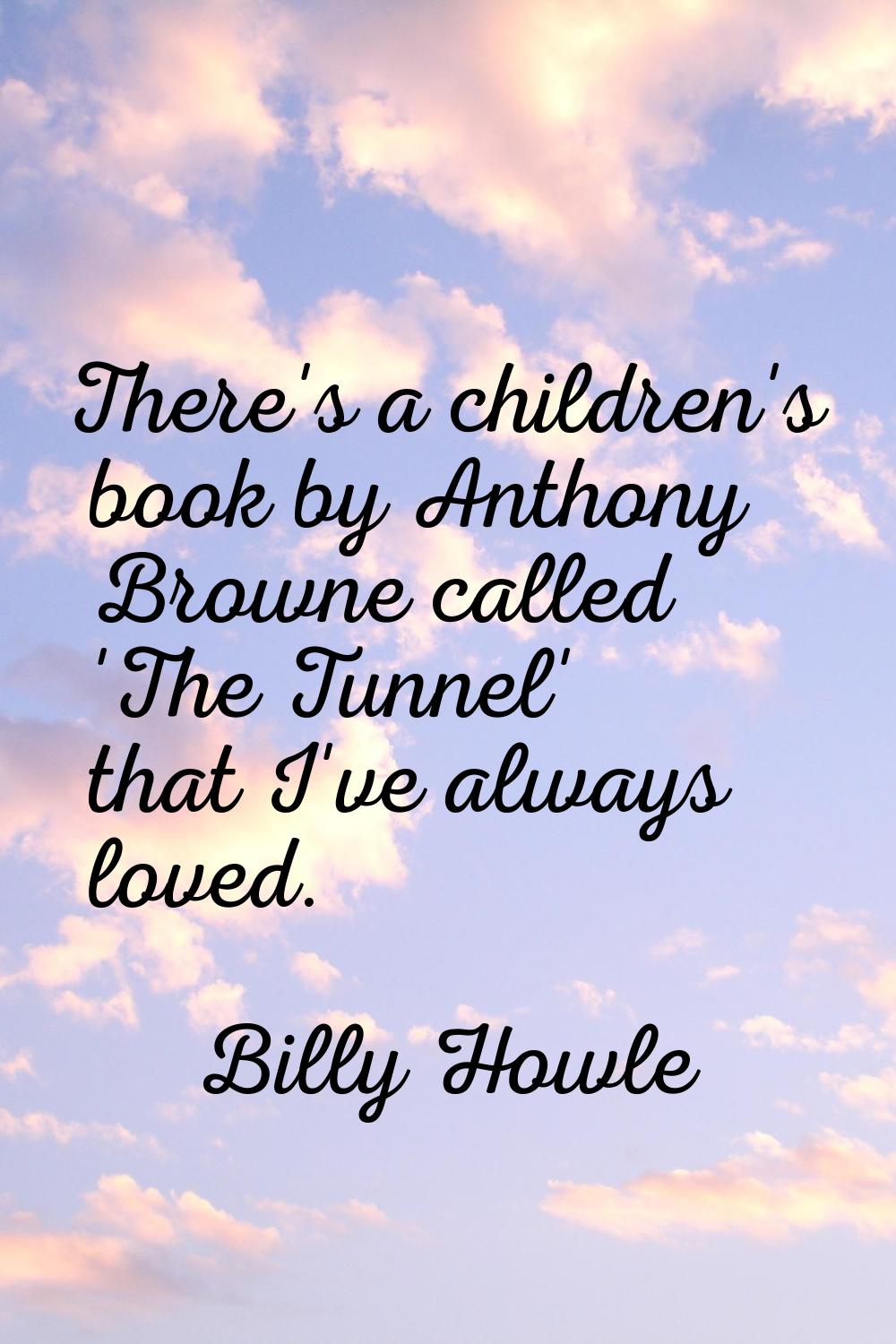 There's a children's book by Anthony Browne called 'The Tunnel' that I've always loved.
