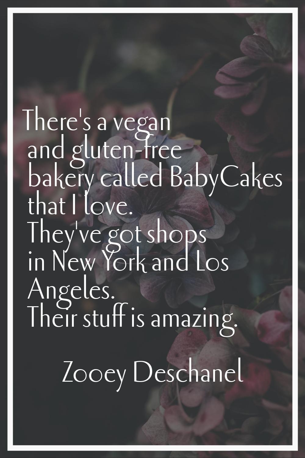 There's a vegan and gluten-free bakery called BabyCakes that I love. They've got shops in New York 