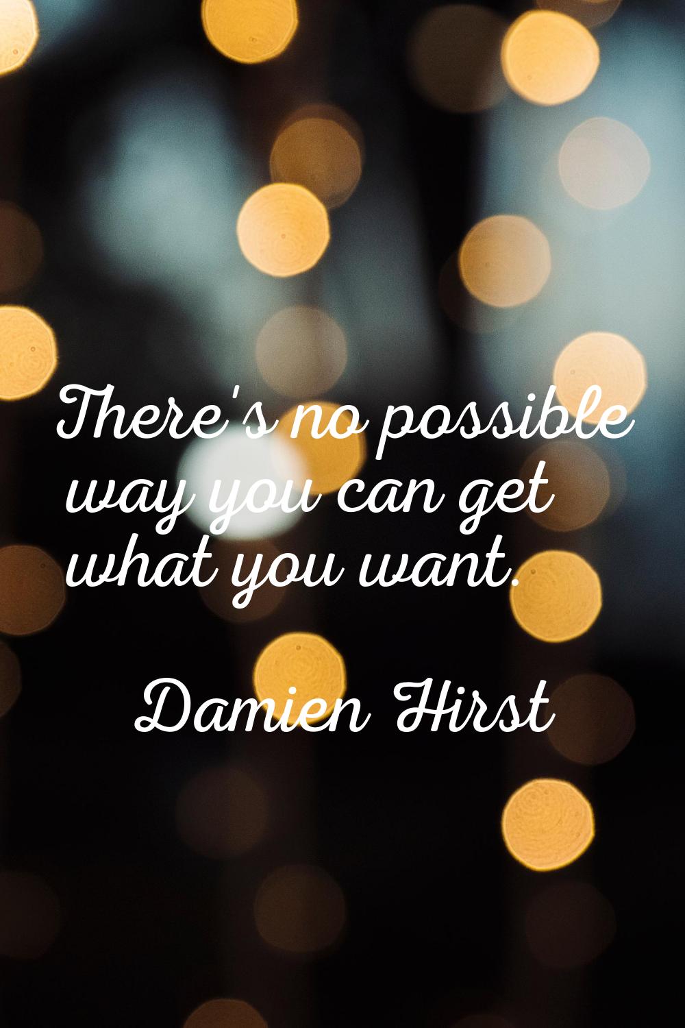 There's no possible way you can get what you want.