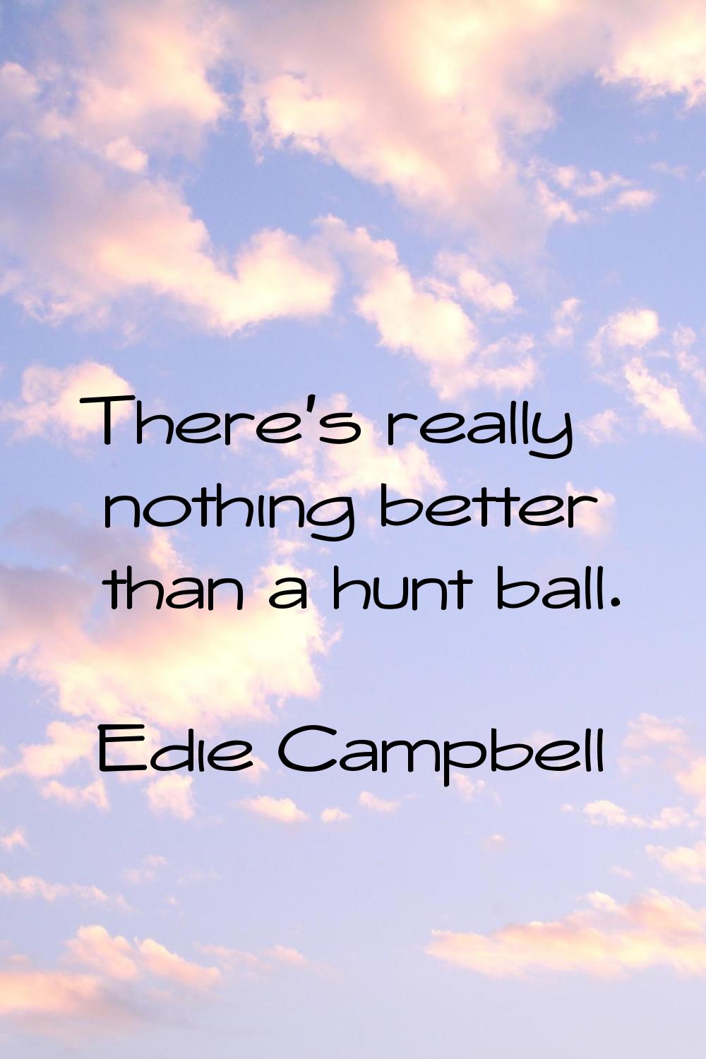 There's really nothing better than a hunt ball.