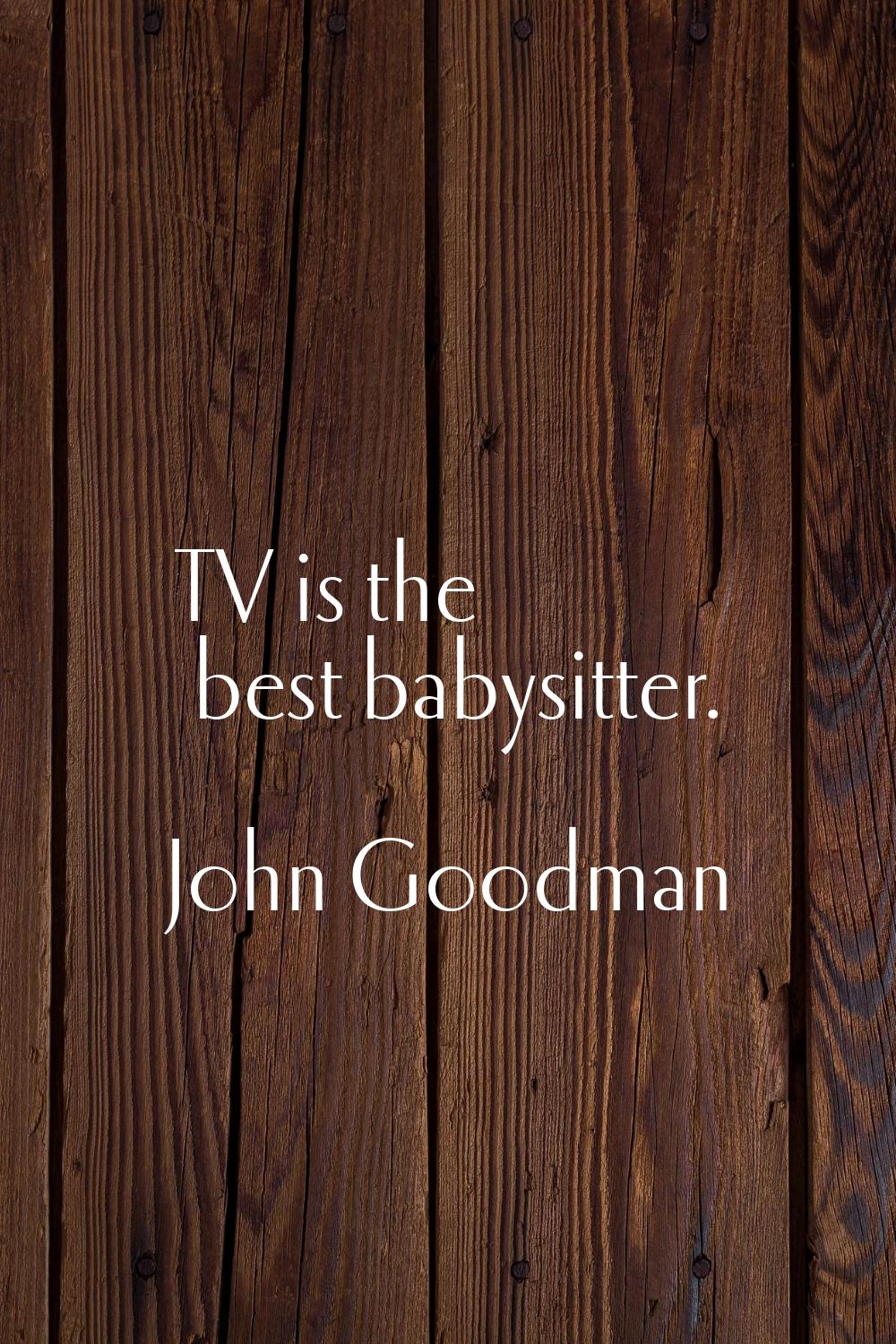 TV is the best babysitter.