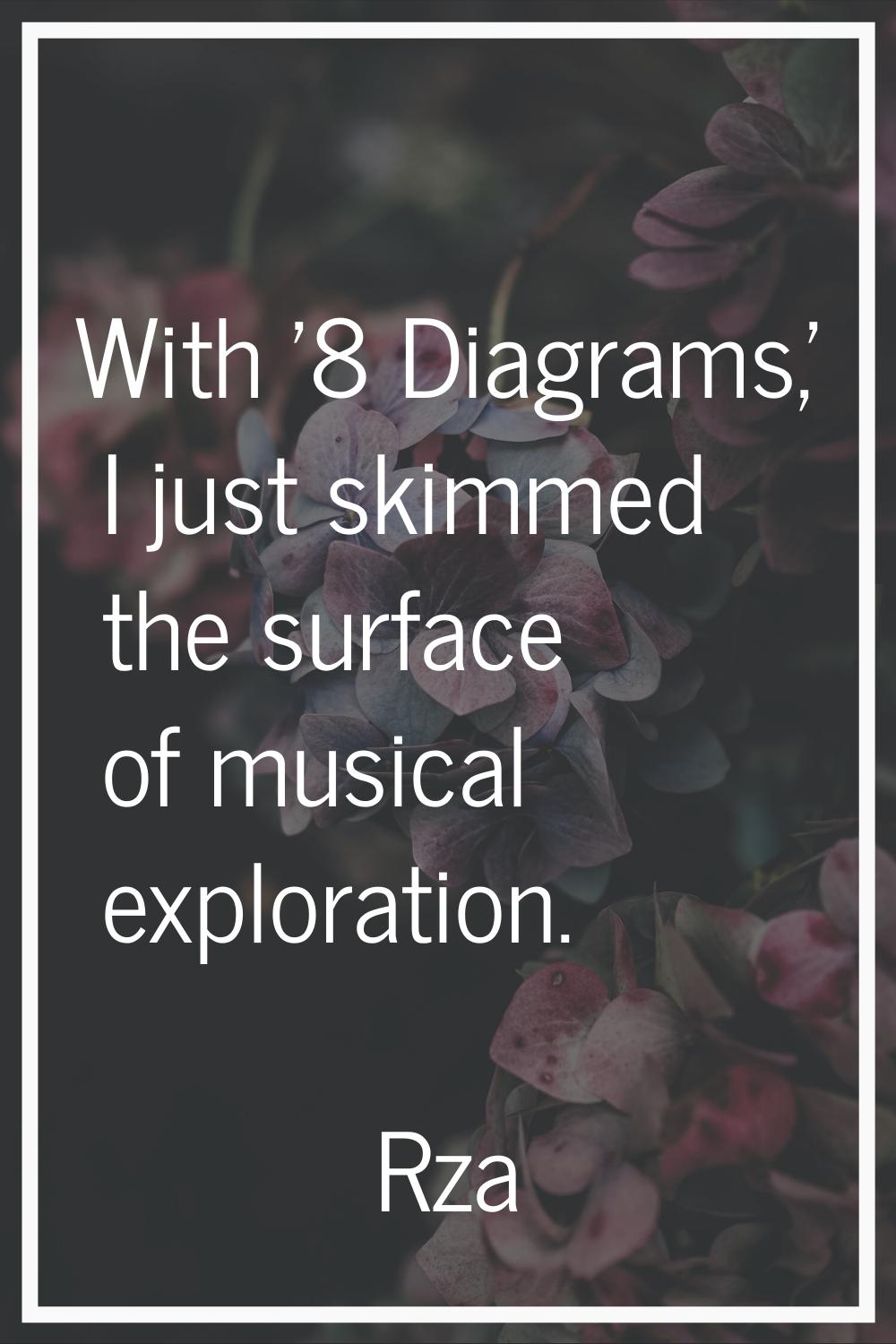 With '8 Diagrams,' I just skimmed the surface of musical exploration.