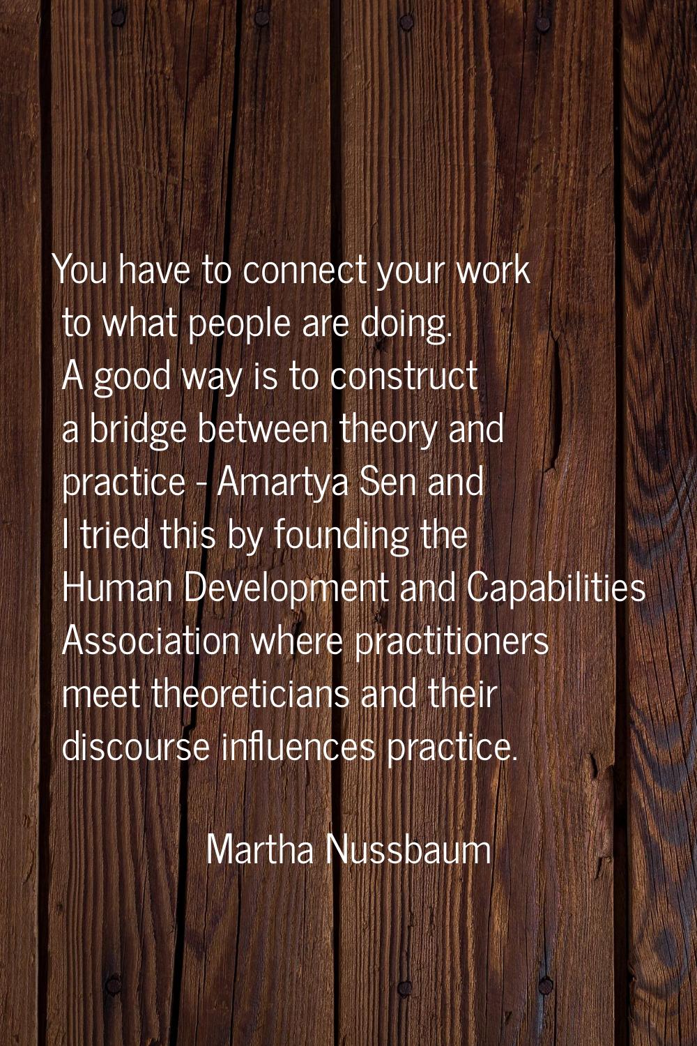 You have to connect your work to what people are doing. A good way is to construct a bridge between