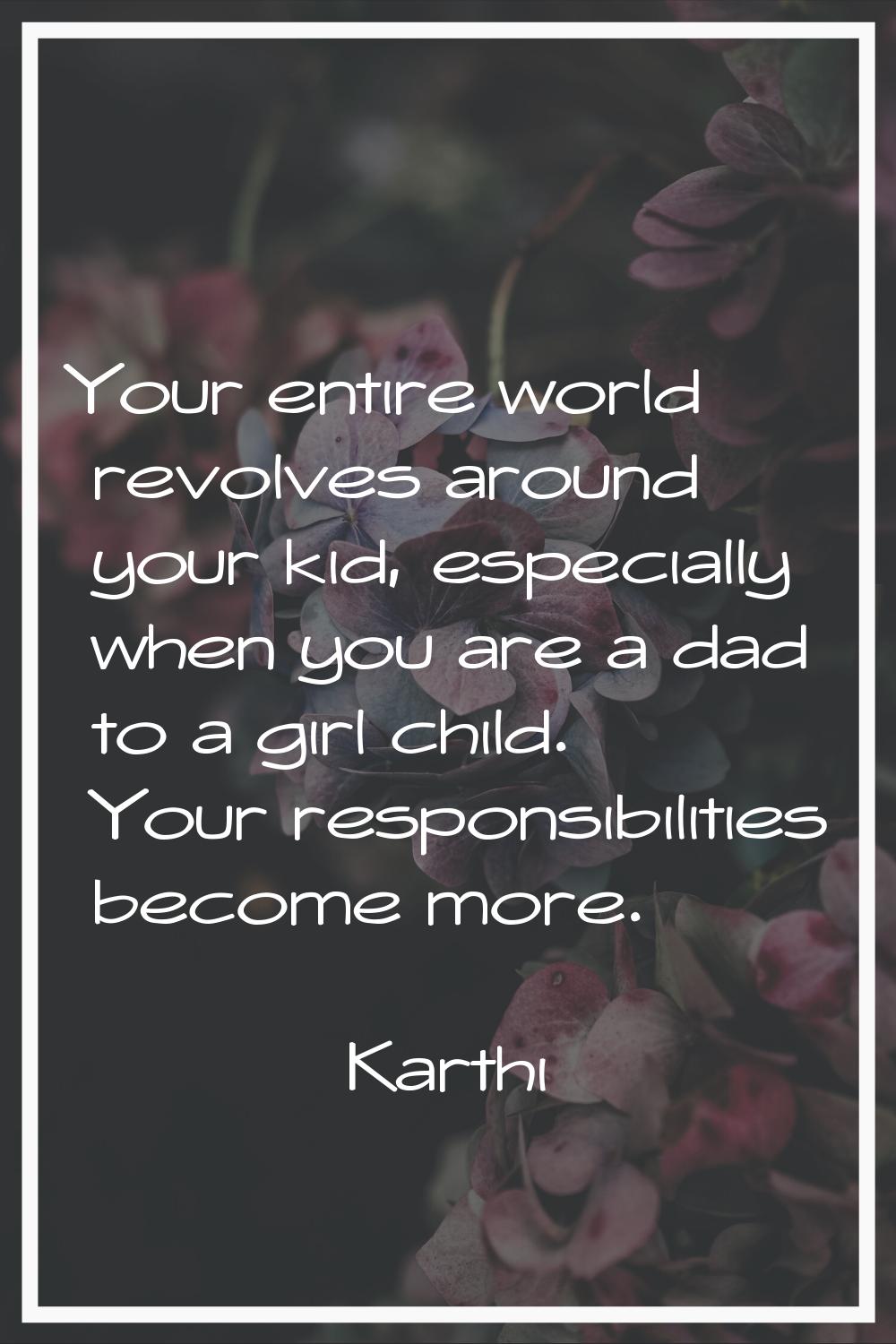Your entire world revolves around your kid, especially when you are a dad to a girl child. Your res