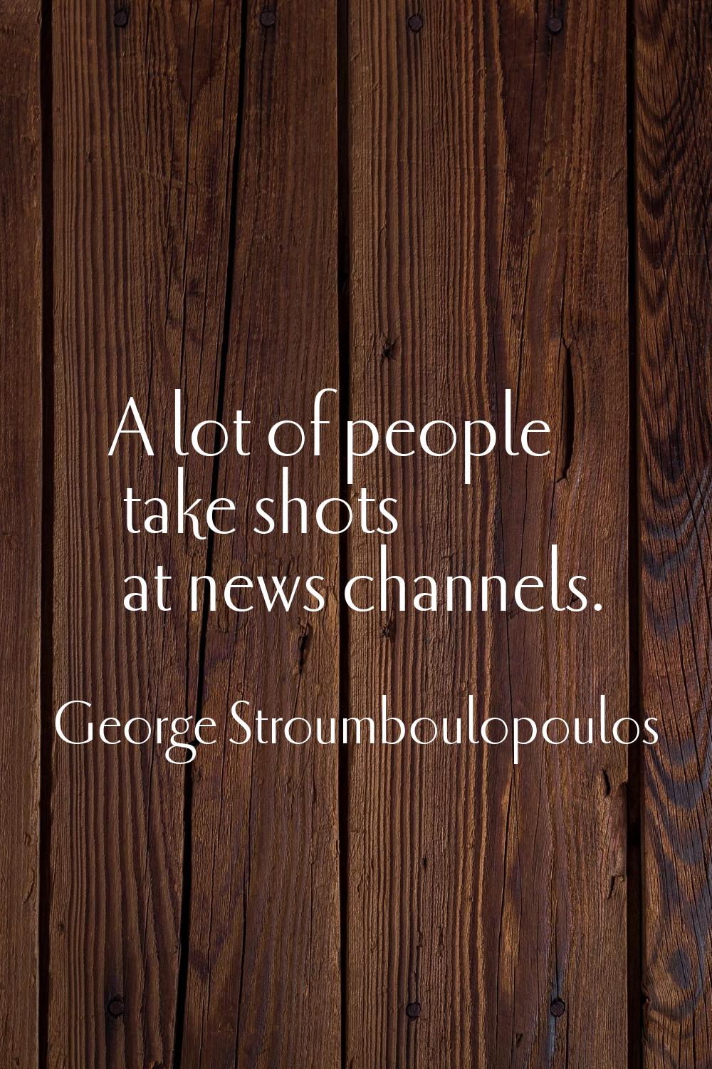 A lot of people take shots at news channels.