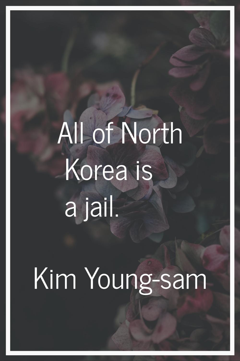 All of North Korea is a jail.