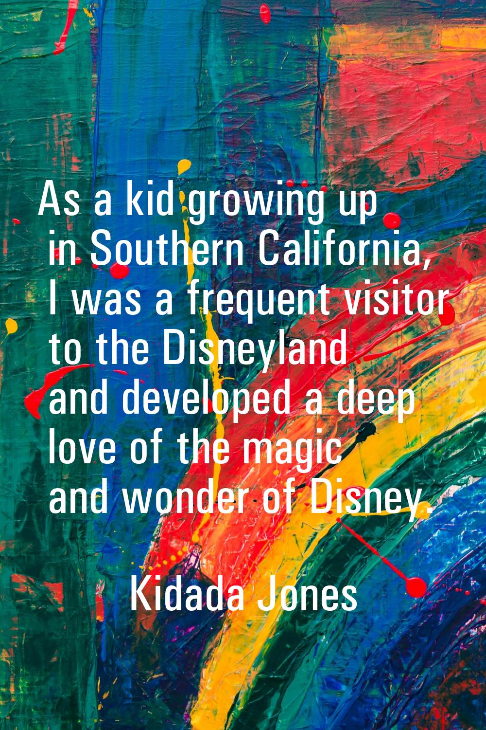 As a kid growing up in Southern California, I was a frequent visitor to the Disneyland and develope
