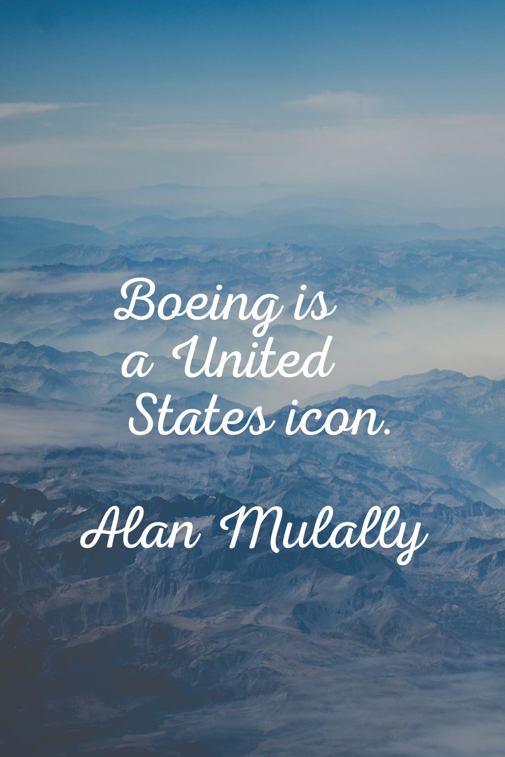 Boeing is a United States icon.