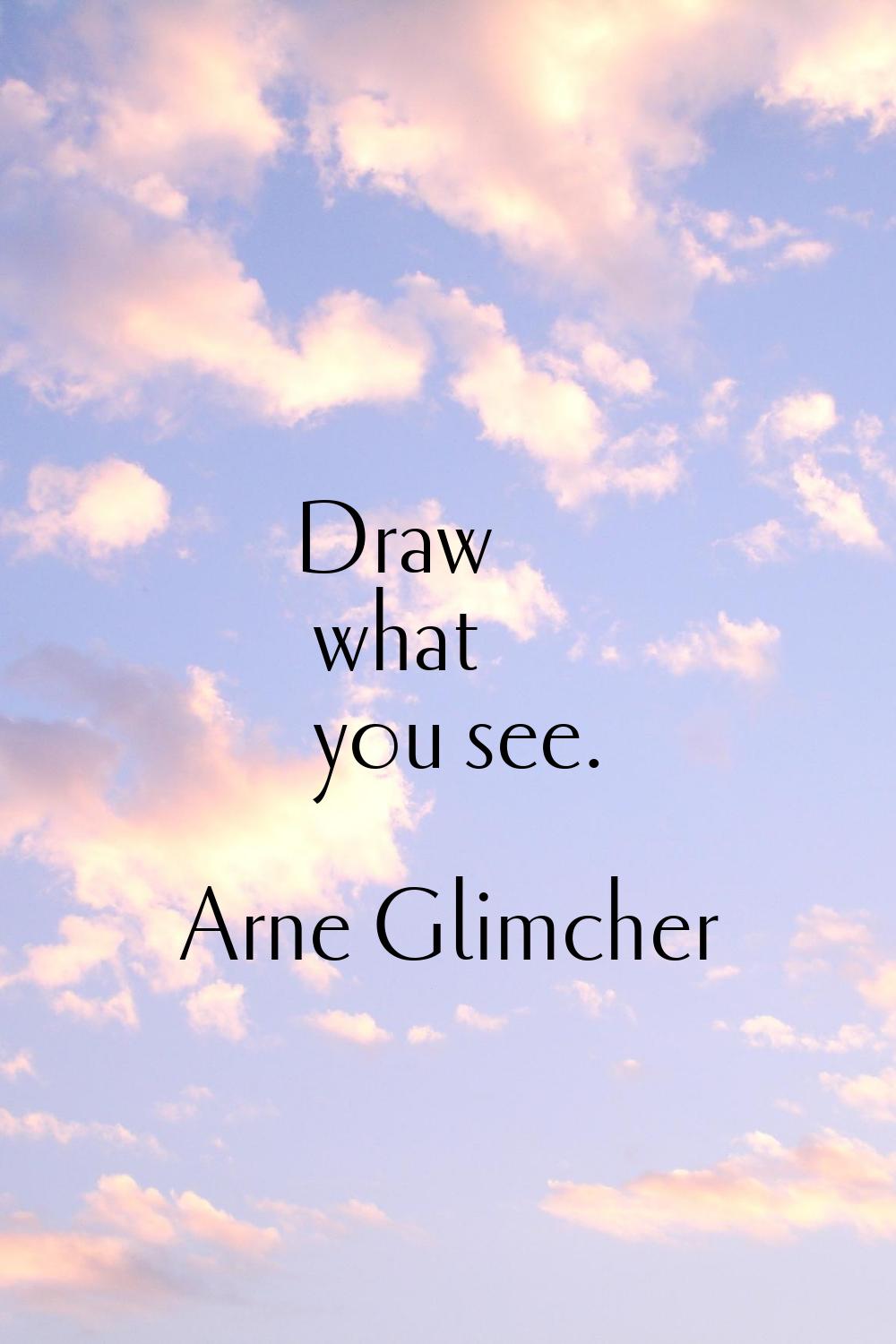 Draw what you see.