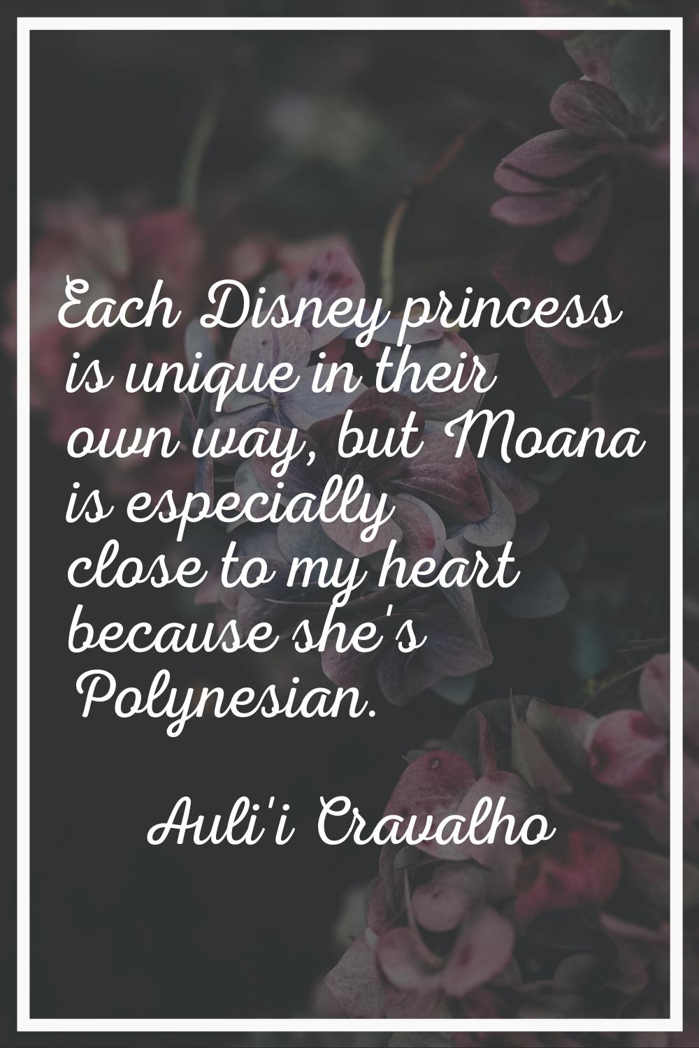 Each Disney princess is unique in their own way, but Moana is especially close to my heart because 