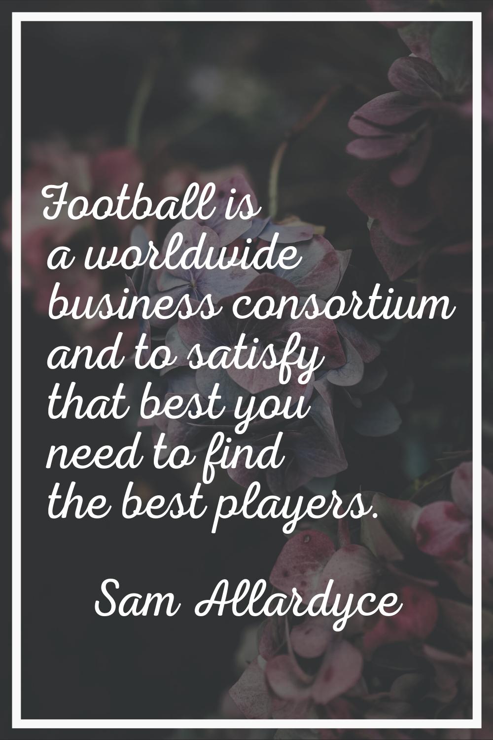 Football is a worldwide business consortium and to satisfy that best you need to find the best play