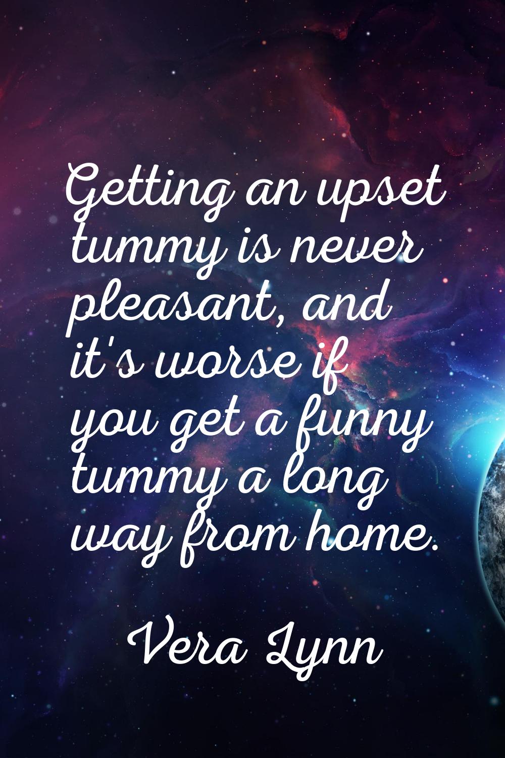 Getting an upset tummy is never pleasant, and it's worse if you get a funny tummy a long way from h