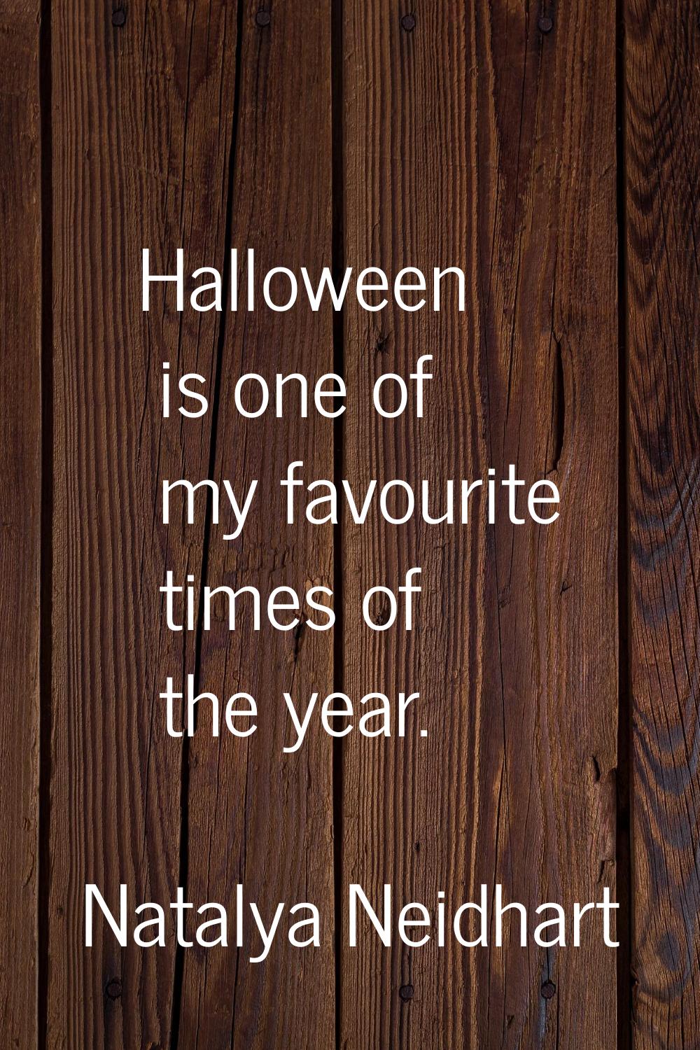 Halloween is one of my favourite times of the year.