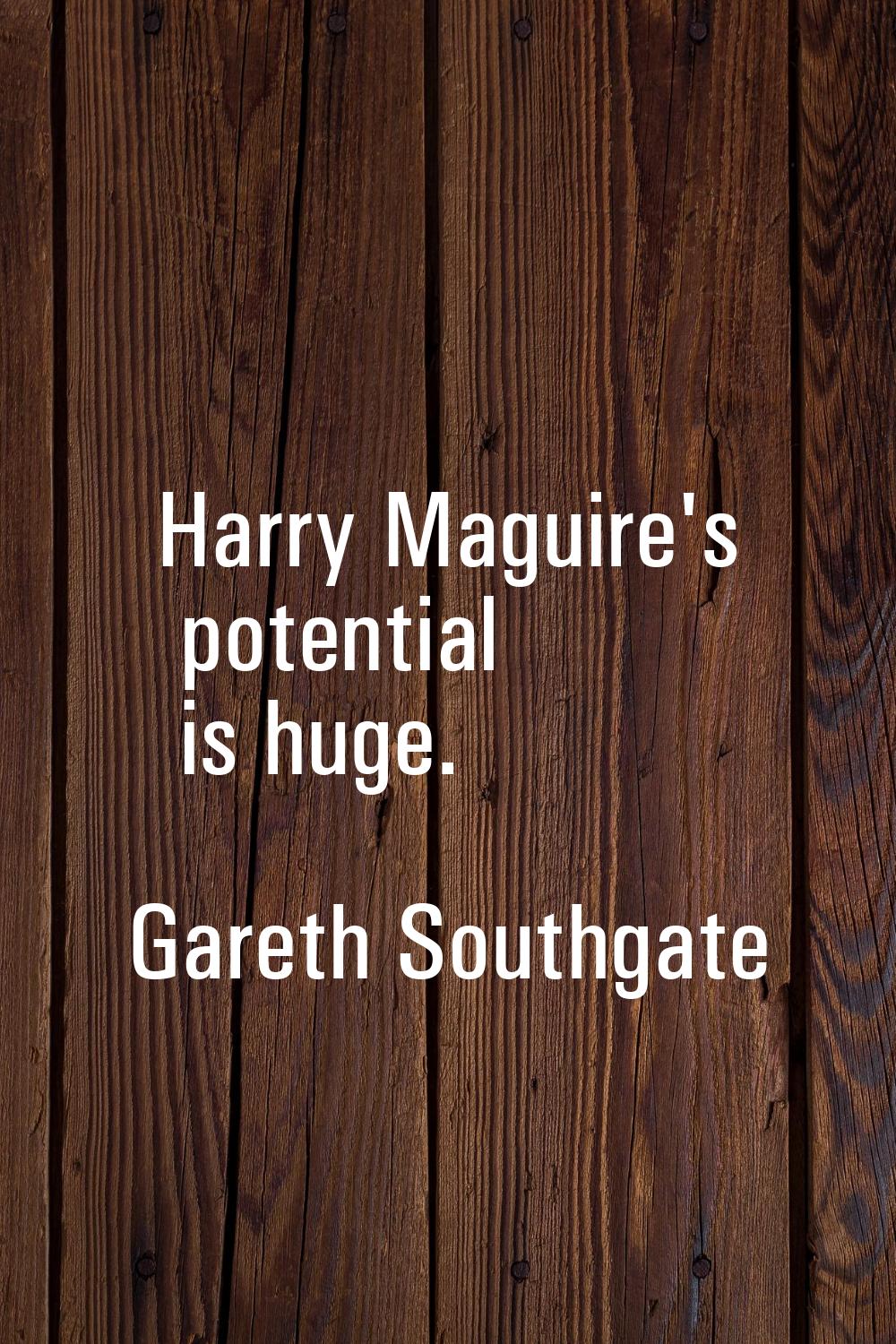 Harry Maguire's potential is huge.