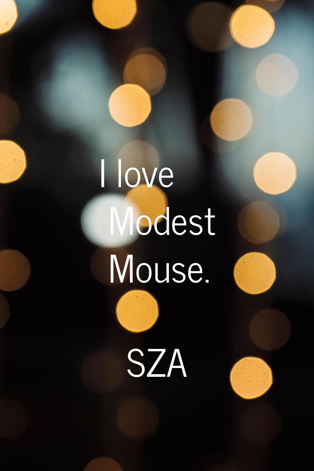 I love Modest Mouse.