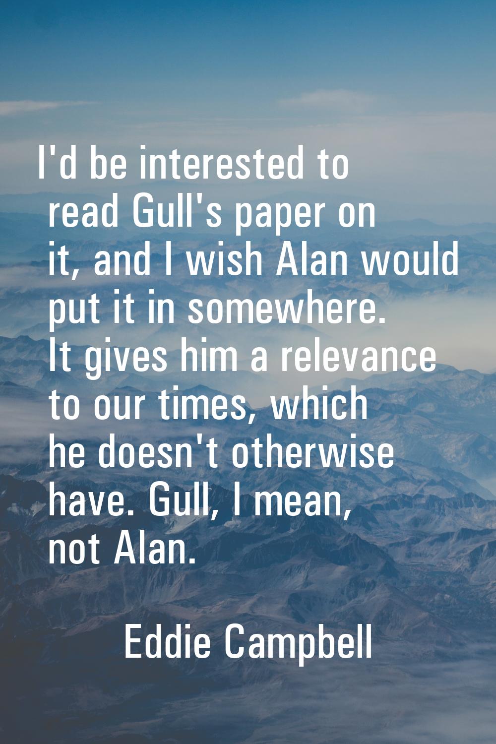 I'd be interested to read Gull's paper on it, and I wish Alan would put it in somewhere. It gives h