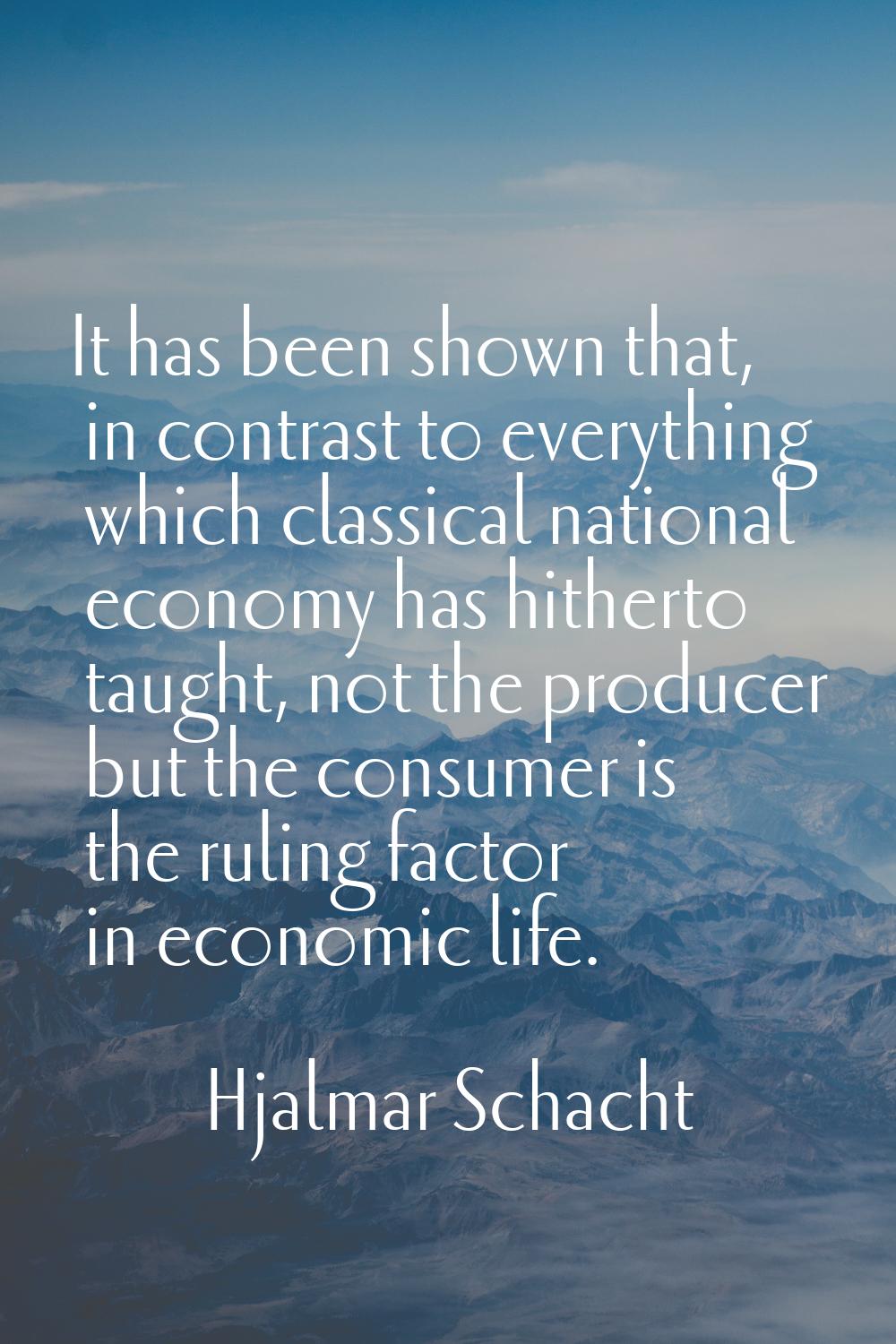 It has been shown that, in contrast to everything which classical national economy has hitherto tau