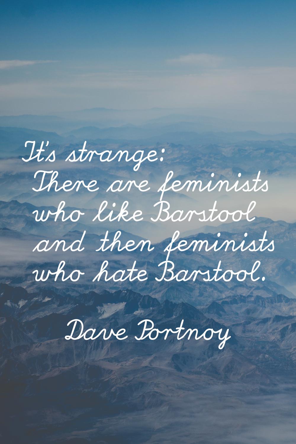It's strange: There are feminists who like Barstool and then feminists who hate Barstool.