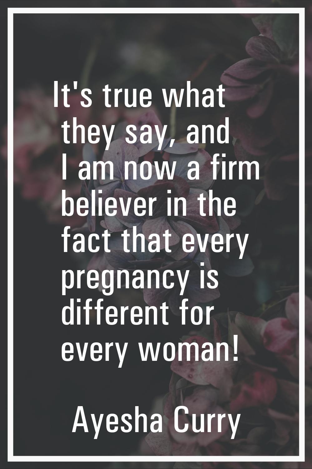 It's true what they say, and I am now a firm believer in the fact that every pregnancy is different